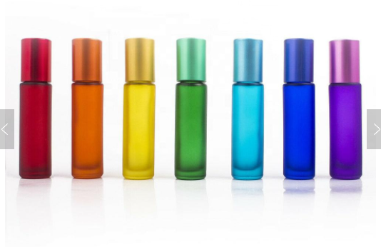 High Quality Frosted 10ml Roll On Glass Bottle 10ml Roller Bottle With Metal Ball
