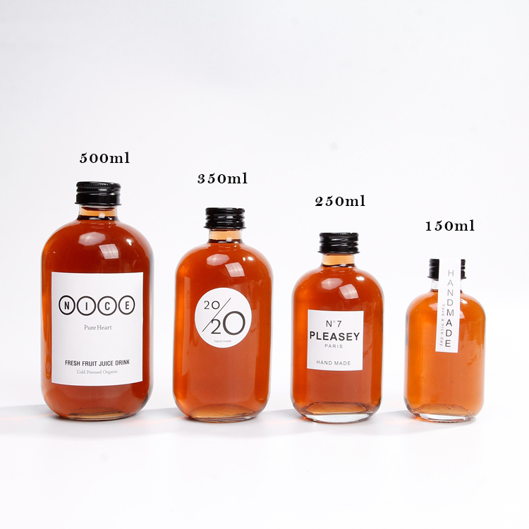 High Quality Frosted 150ml 250ml 350ml 500ml Gin Glass Bottle With Aluminum Lids