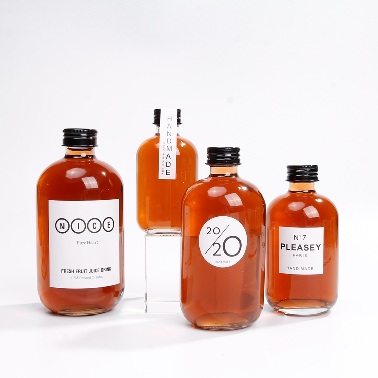 High Quality Frosted 150ml 250ml 350ml 500ml Gin Glass Bottle With Aluminum Lids