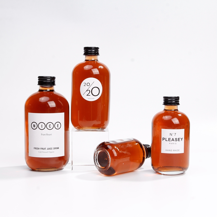 High Quality Frosted 150ml 250ml 350ml 500ml Gin Glass Bottle With Aluminum Lids