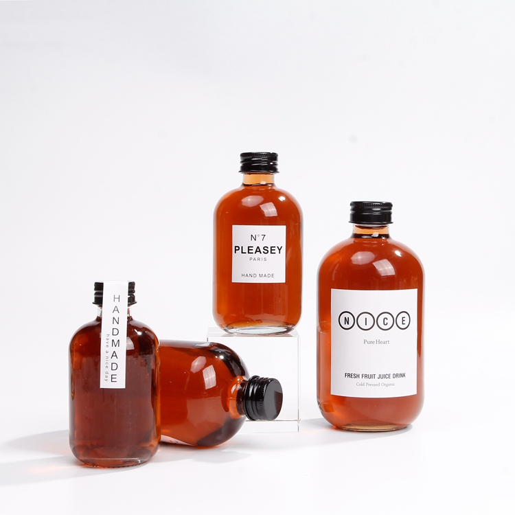 High Quality Frosted 150ml 250ml 350ml 500ml Gin Glass Bottle With Aluminum Lids