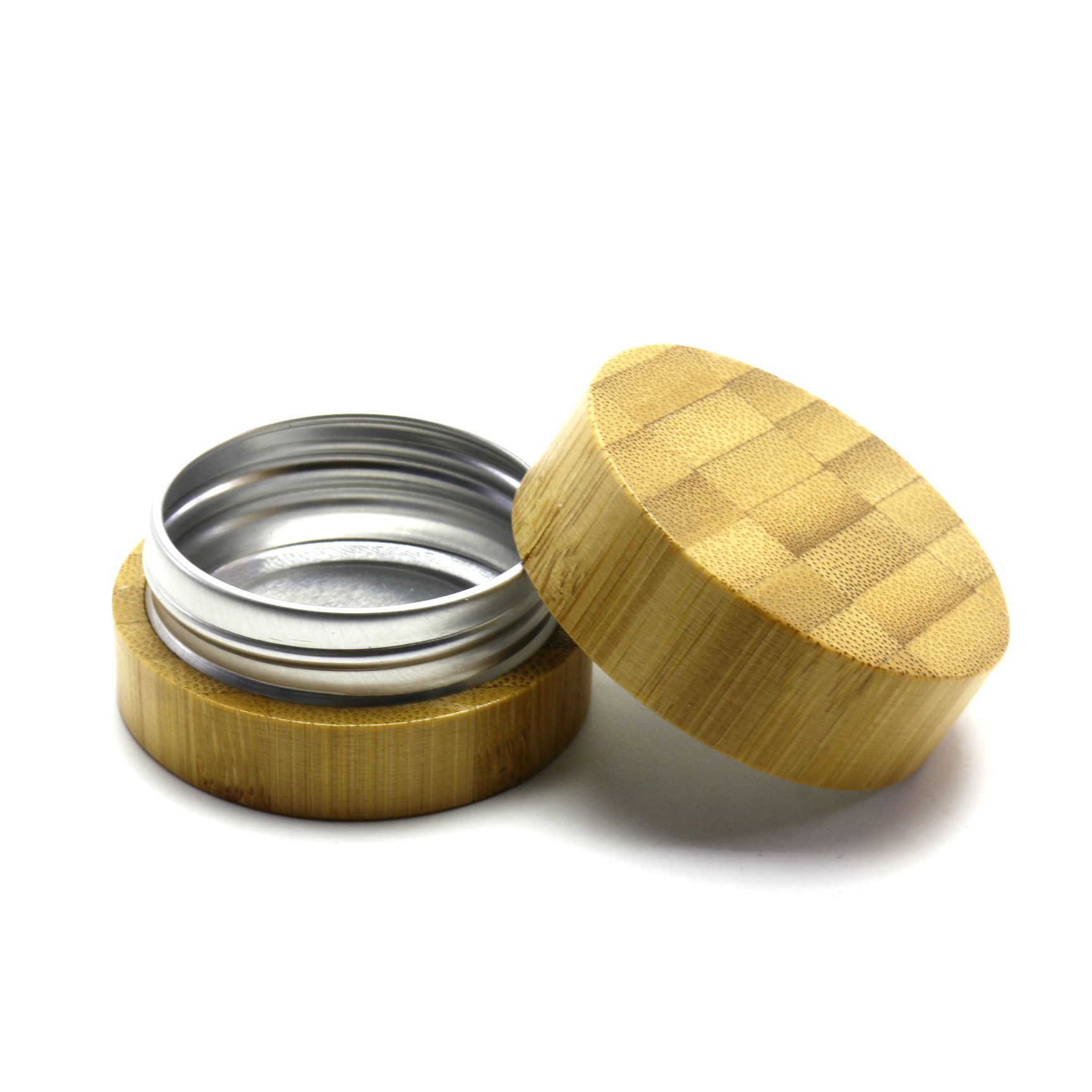 High Quality Full bamboo aluminum jar with aluminum inner GJ-222RL