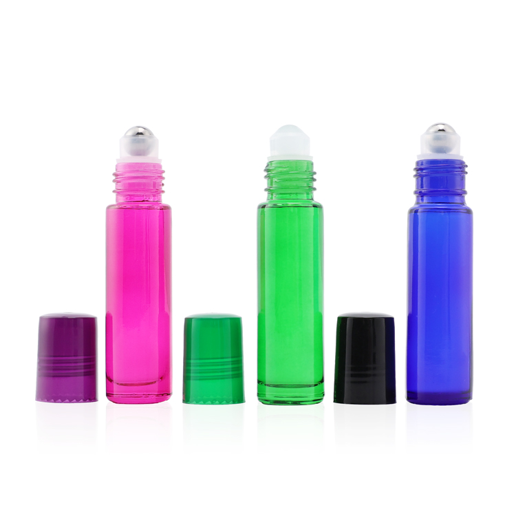High Quality Glass Bottle 5ml 8ml 10ml Empty Roll On Glass Bottle With Metal/Plastic Ball Roller