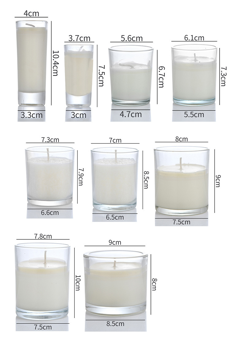 High Quality Glass Candle Holder Candle Jar With Sealed Silver Metal Lid