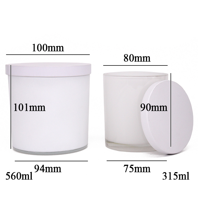 High Quality Glass Candle Holder Candle Jar With Sealed Silver Metal Lid