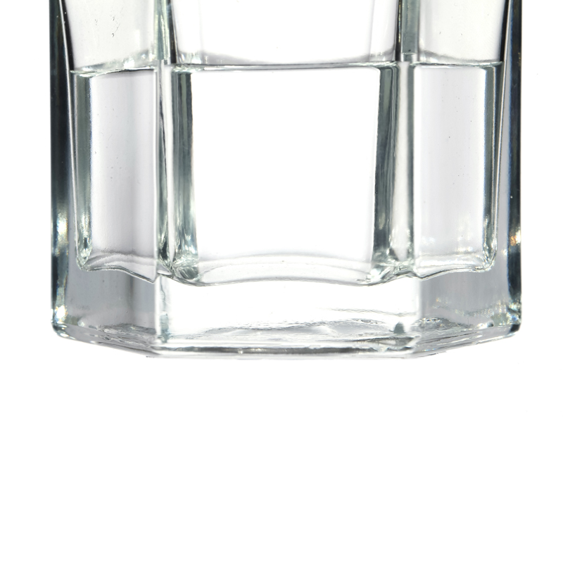 High Quality Glass Jar Supplier Flint Crystal Customize Empty Hexagonal Glass Jar
