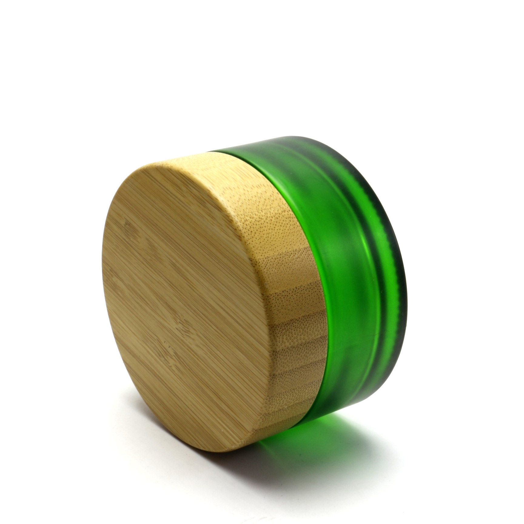 High Quality Glass Skin Care Cream Jar With Wooden Lid BJ-194R