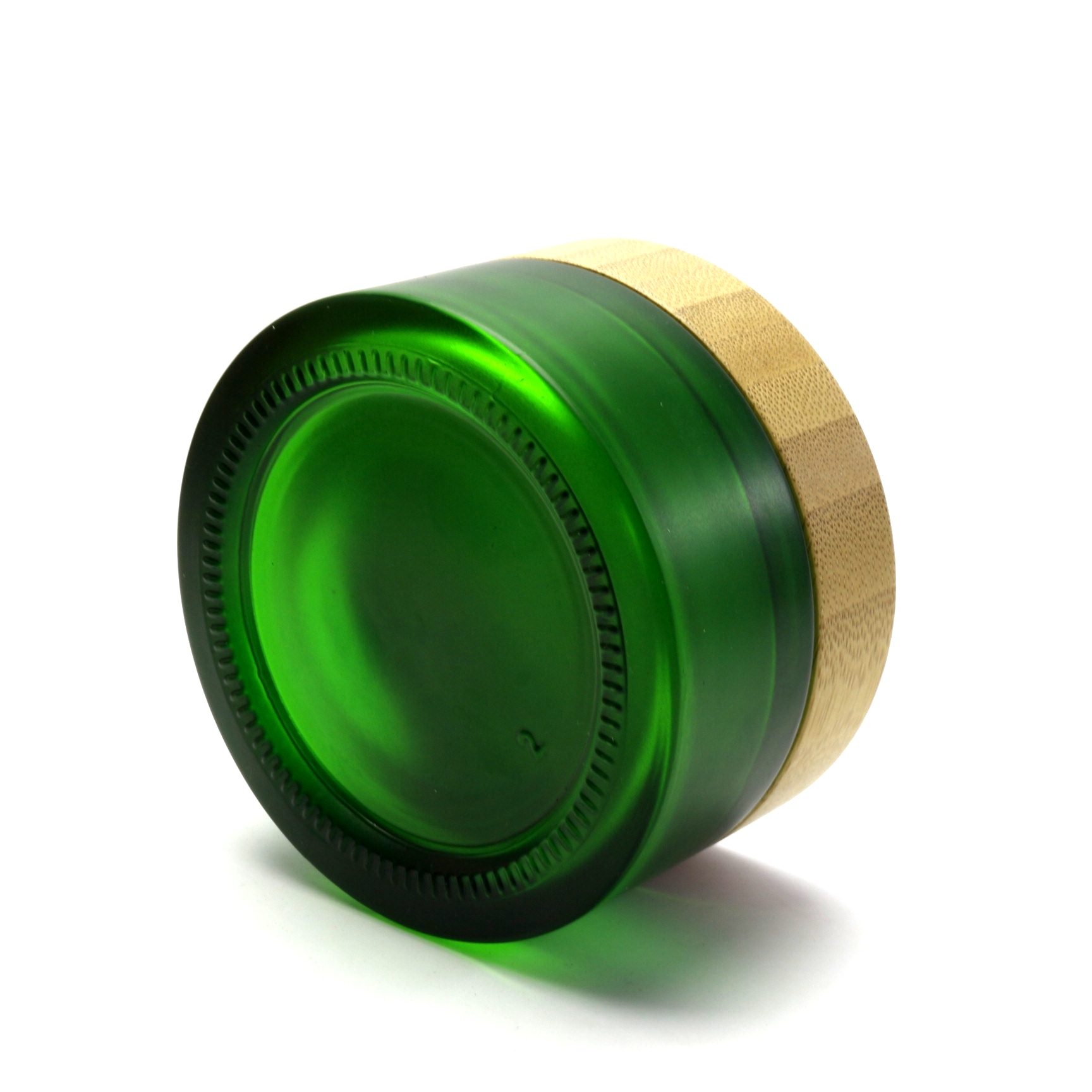 High Quality Glass Skin Care Cream Jar With Wooden Lid BJ-194R