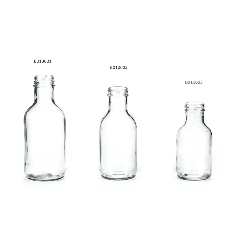 High Quality Glass Stout Bottle For Juice With Tamper Evident Caps Aluminium Caps 2 oz 5 oz 8 oz 10 oz  12 oz 16 oz