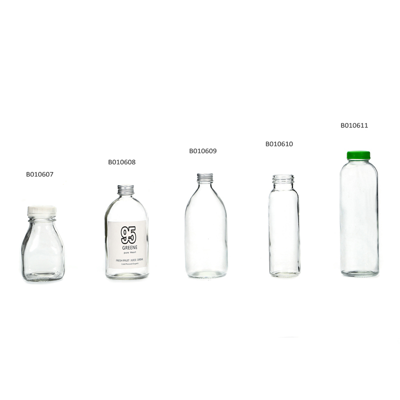 High Quality Glass Stout Bottle For Juice With Tamper Evident Caps Aluminium Caps 2 oz 5 oz 8 oz 10 oz 12 oz 16 oz