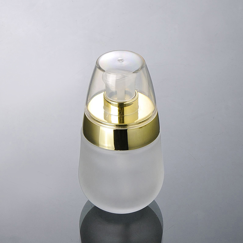 High Quality Golden Cap 30G 50G Frosted Glass Jar Cosmetic 30Ml 120Ml Cosmetic glass bottles