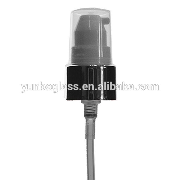 High Quality Green Boston Round Glass Bottle 2 oz with Treatment Pump for Lotion and Cream