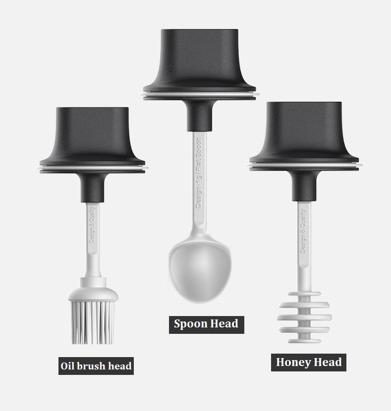 High Quality Kitchen Spice Containers Condiment Glass bottles Spice Mill Castors