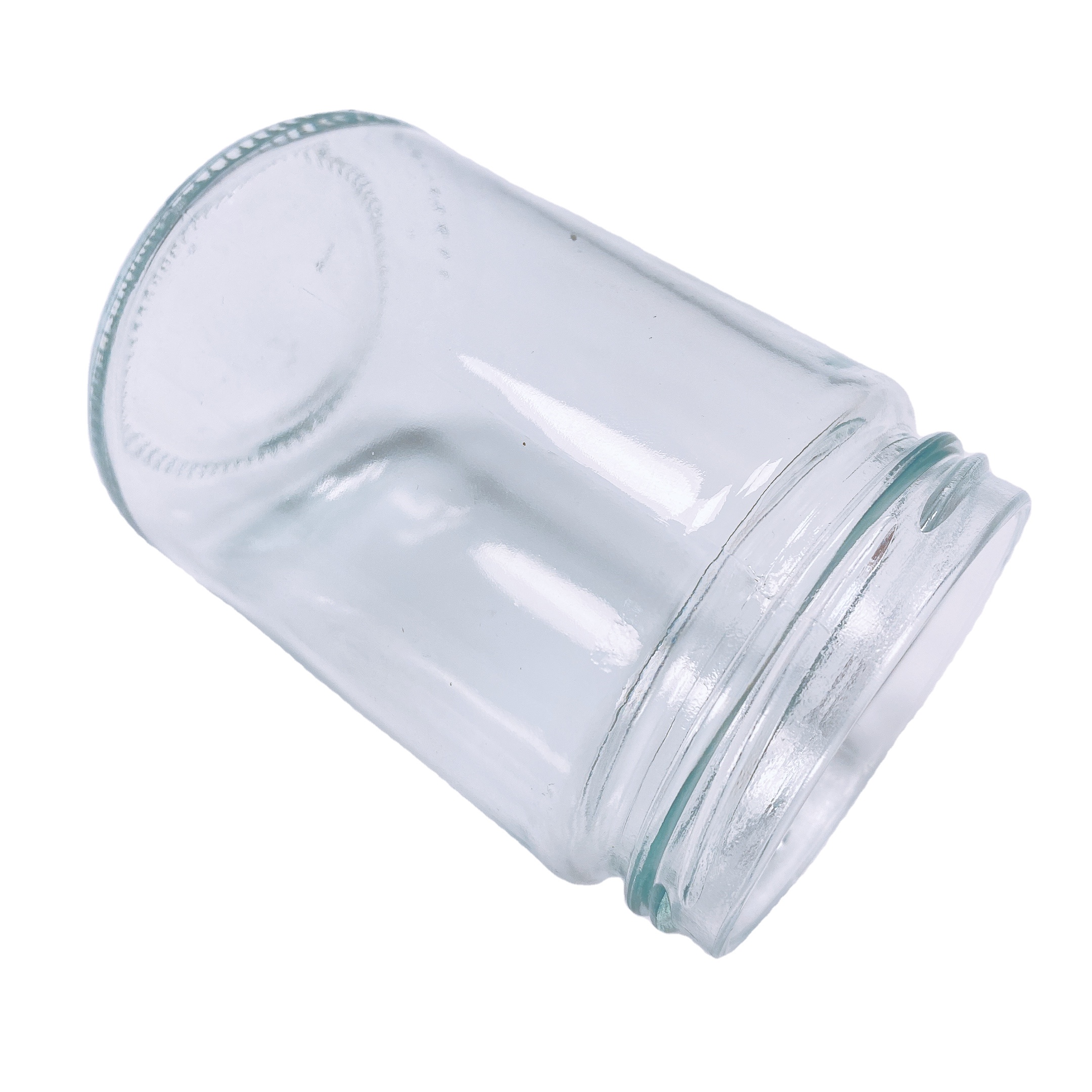 High Quality Kitchenware Customize Empty Clear Round Food Glass Jars 200ml 350ml