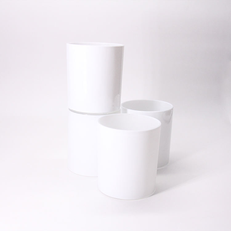 High Quality Large Gold Clear Empty Elegant Delicate Smooth Glass Candle Jars