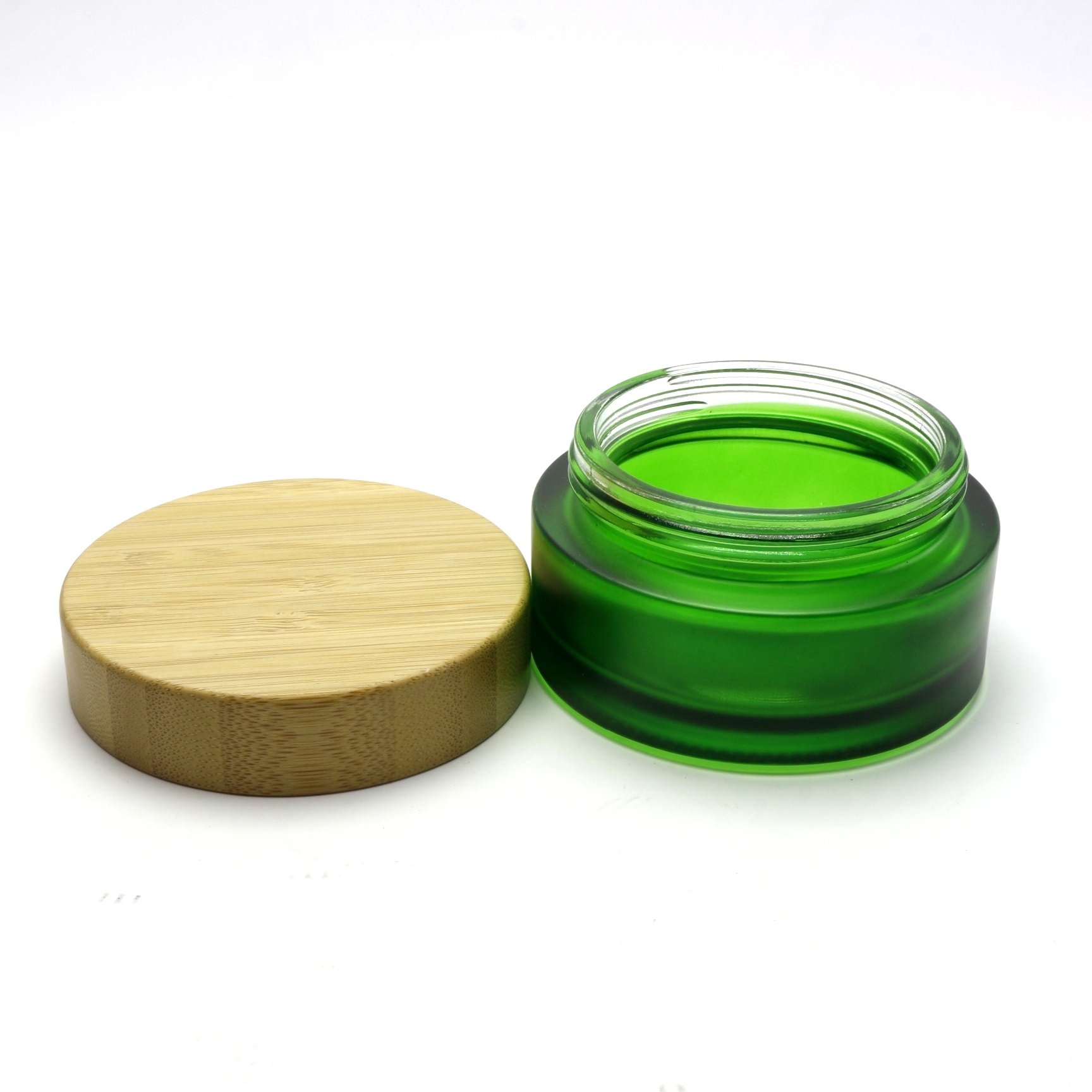 High Quality Lip Balm Container Jar Makeup jar with wooden lid BJ-187R