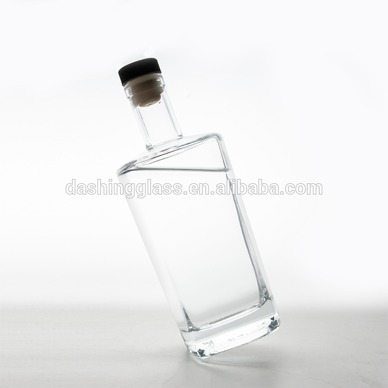 High Quality Luxury Empty Vodka Glass Bottle Glass Vodka Bottle 750ml