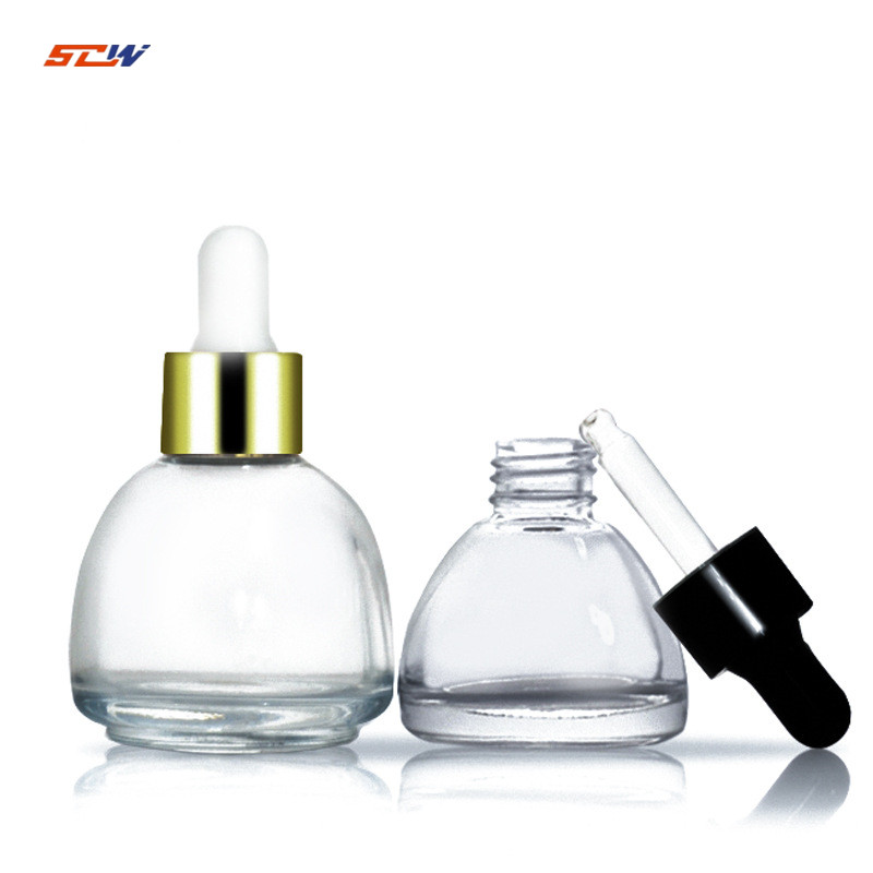 High Quality Luxury Frosted White Oil Dropper Bottle