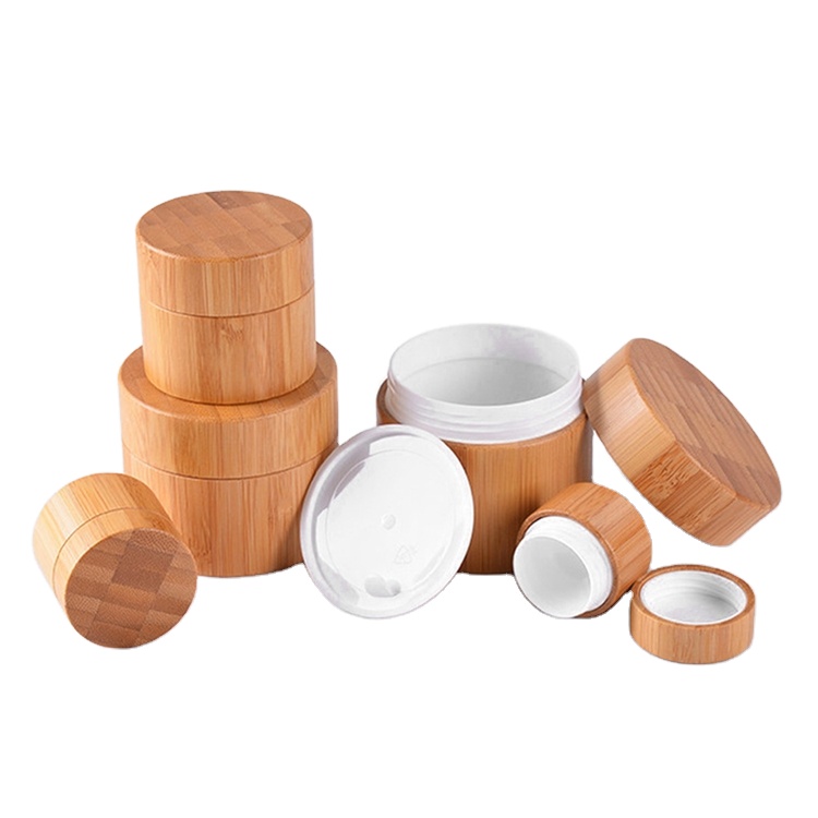 High Quality Luxury Glass Jar With Bamboo Lid Glassglassbambooglass 30ml  With Cheap Price