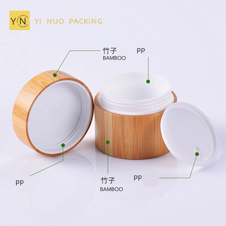 High Quality Luxury Glass Jar With Bamboo Lid Glassglassbambooglass 30ml With Cheap Price