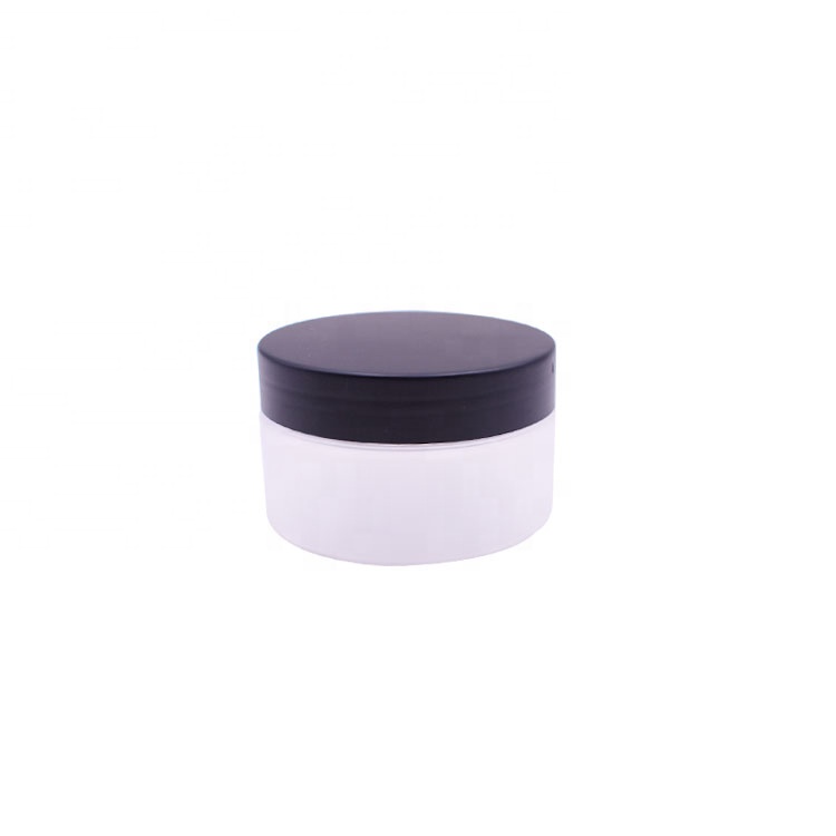 High Quality Luxury Round Frosted Plastic Cream Jar 100g Cosmetic Packaging PET Jars