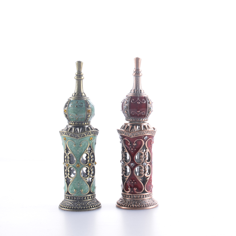 High Quality Metal Egyptian Arabia India Essential Oil Perfume Bottle 12ml In Dubai