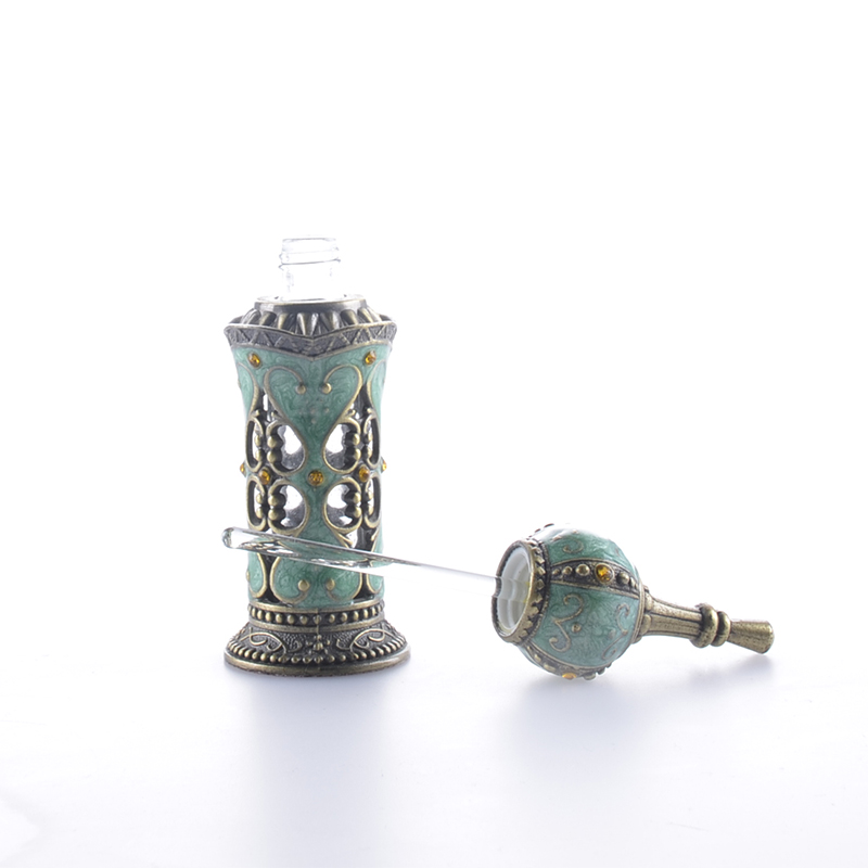 High Quality Metal Egyptian Arabia India Essential Oil Perfume Bottle 12ml In Dubai
