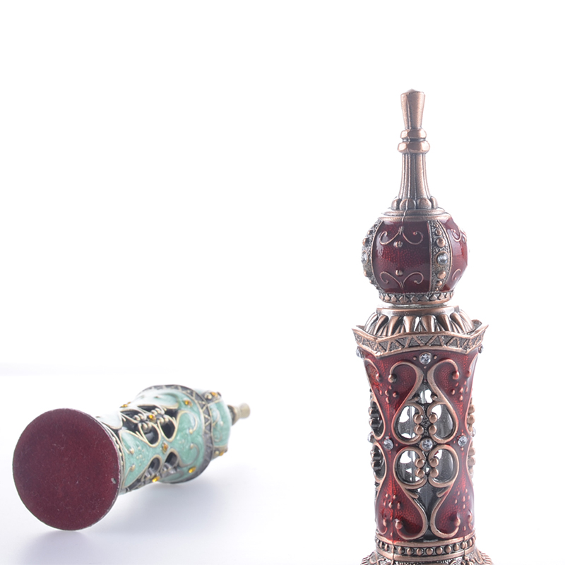 High Quality Metal Egyptian Arabia India Essential Oil Perfume Bottle 12ml In Dubai