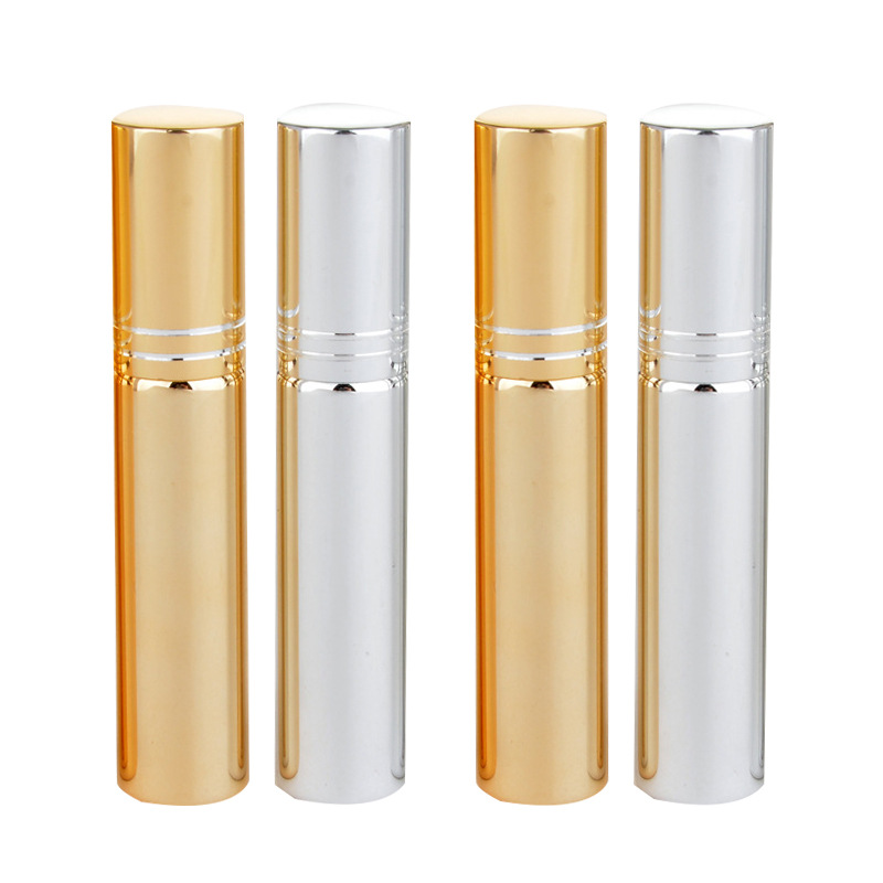 High Quality Mini Travel Empty Portable 5ml 10ml Gold And Silver Small Glass Perfume Fine Mist Sprayer Bottle