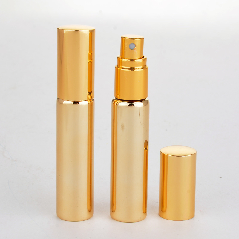 High Quality Mini Travel Empty Portable Gold 5ml 10ml Small Glass Perfume Sprayer Bottle