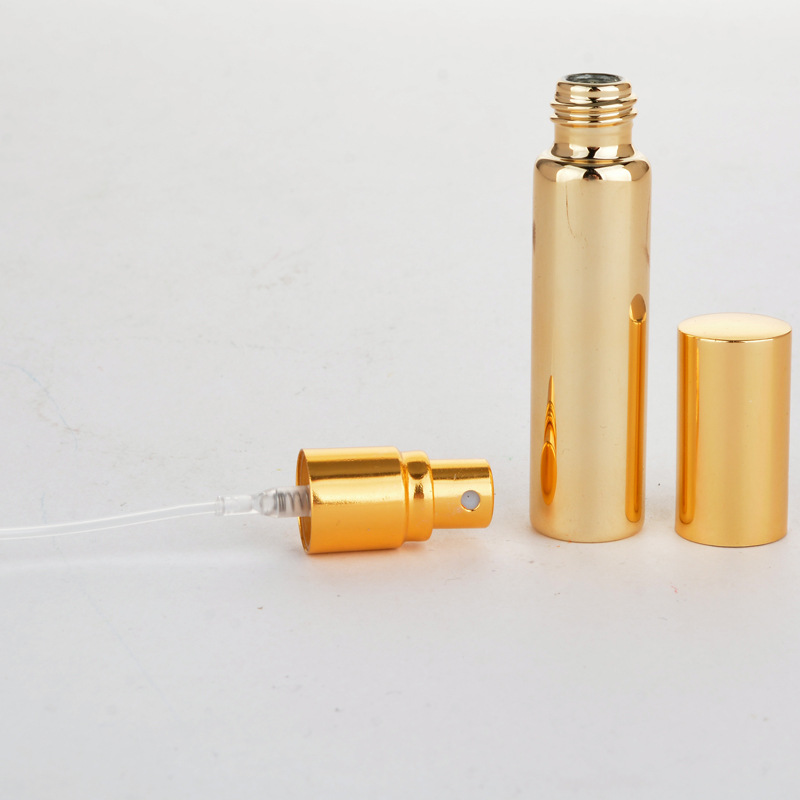 High Quality Mini Travel Empty Portable Gold 5ml 10ml Small Glass Perfume Sprayer Bottle