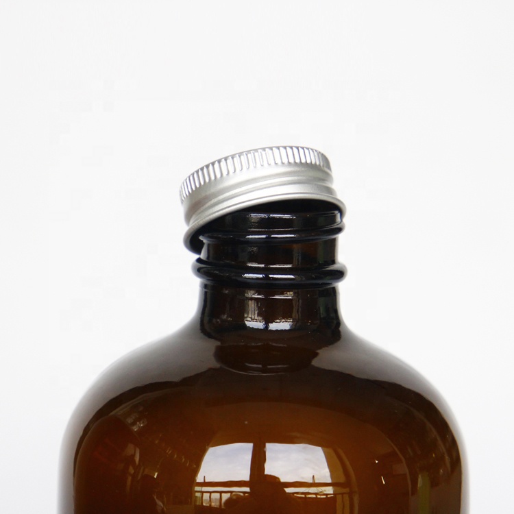 High Quality Newly Finished Empty 250ml 500ml Amber Round Glass Kombucha Bottles