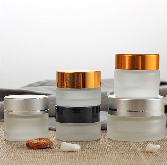 High Quality Oem Service 30 ml 50ml 200g 250ml frosted cosmetic cream  glass jar