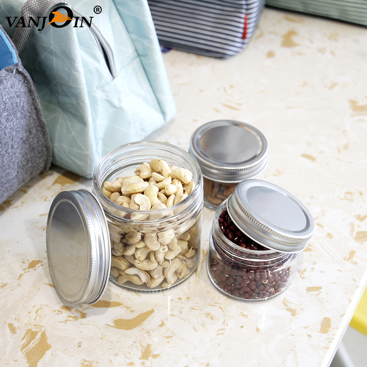 High Quality On Sale 2oz 3oz 4oz 12oz 24oz Glass Food Storage Jars Packing Jars with Aluminum Cap