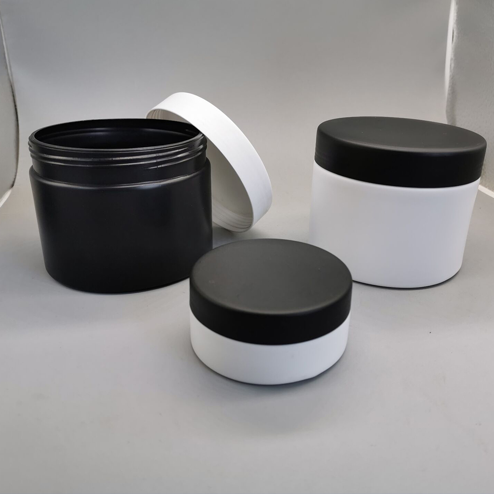 High Quality PE Plastic Round Jar 500ml Containers for Body Butter