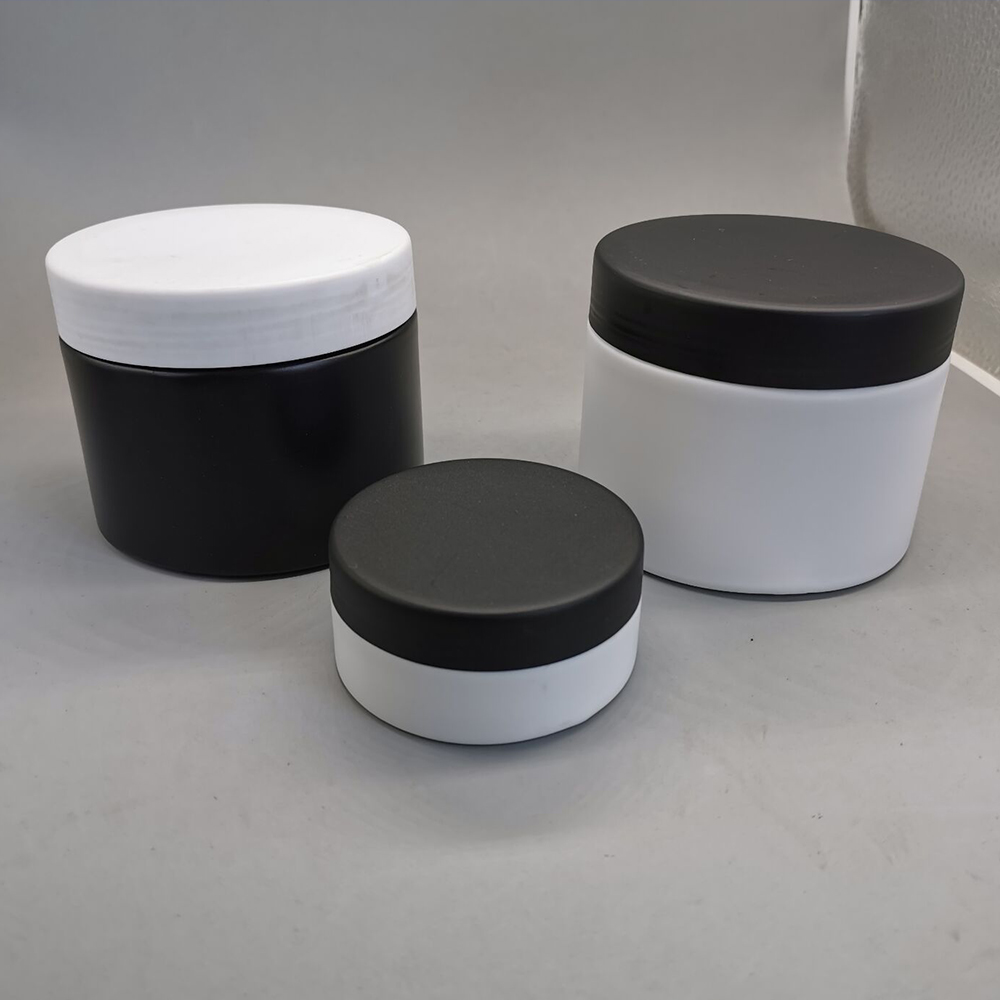 High Quality PE Plastic Round Jar 500ml Containers for Body Butter