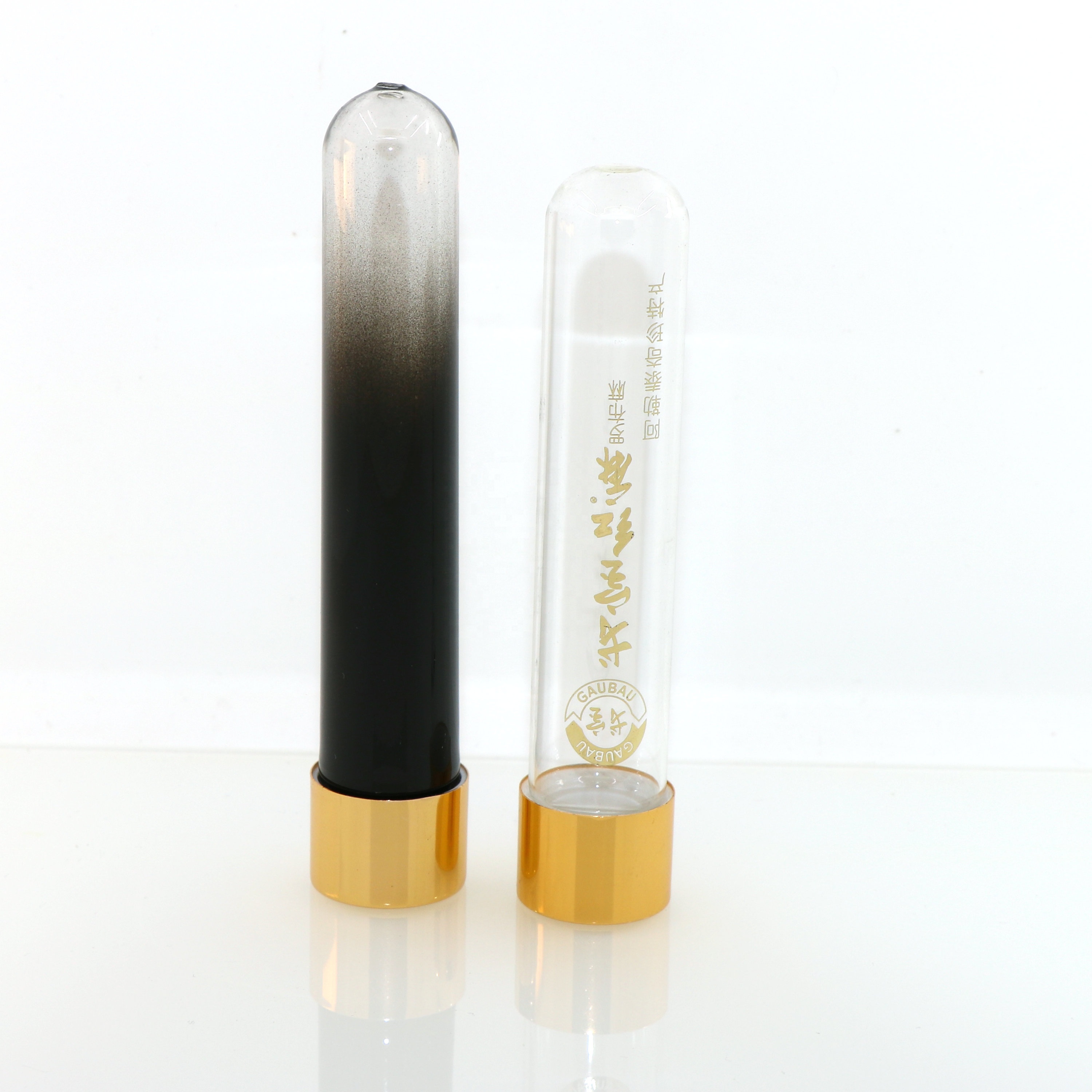 High Quality Packaging Mini Clear Child Proof Cap Glass blunt Tube Bottle Vials