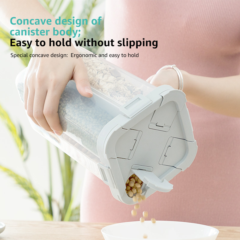 High Quality Plastic Food Storage Jar Spice Storage Jars With Airtight Lid Set Tea Coffee Sugar Salt Ceramic Storage Jar