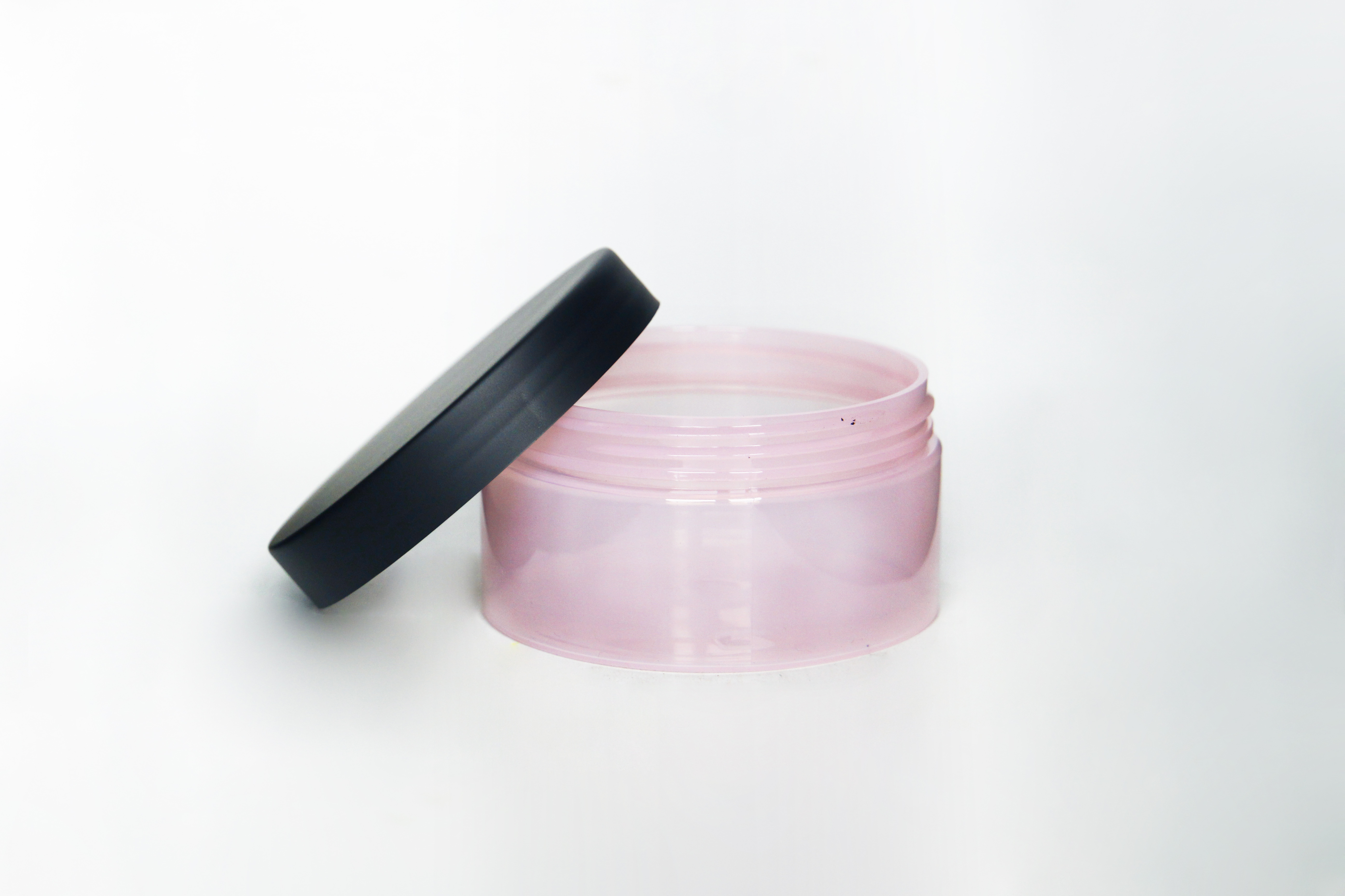 High Quality Recycled Plastic Cosmetic Jars for Lotion Cream 250g 100g with Bamboo Lid PP screw cap
