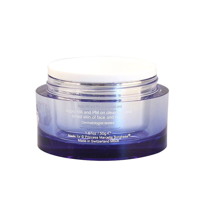 High Quality Round Thick Acrylic Cosmetic Empty Vacuum Plastic Double Wall Luxury Skin Care Jar