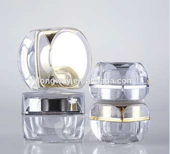 High Quality Sample Square Body Cream Lip Balm Cosmetic Jar with Lid 5g 10g for Skincare Containers