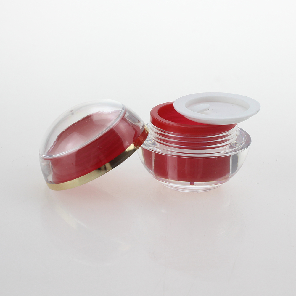 High Quality Skin Care Packaging JA10A 5g cream jar, dual chamber cream jar