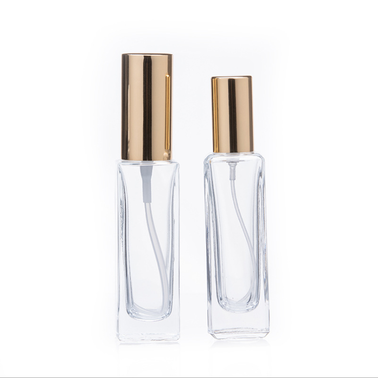 High Quality Square Transparent Mist Spray 30ml Empty Bottle Glass Perfume spray bottle