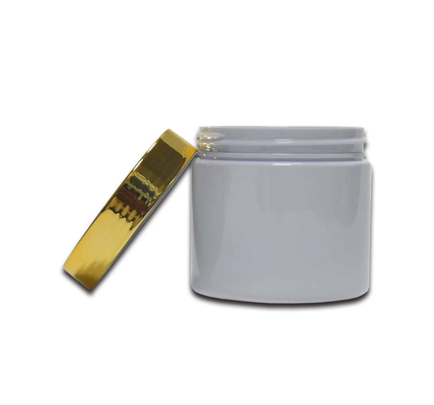 High Quality White PET Round Plastic Cosmetic Packaging 200g Cream Jar Body Butter Hair Cream Containers