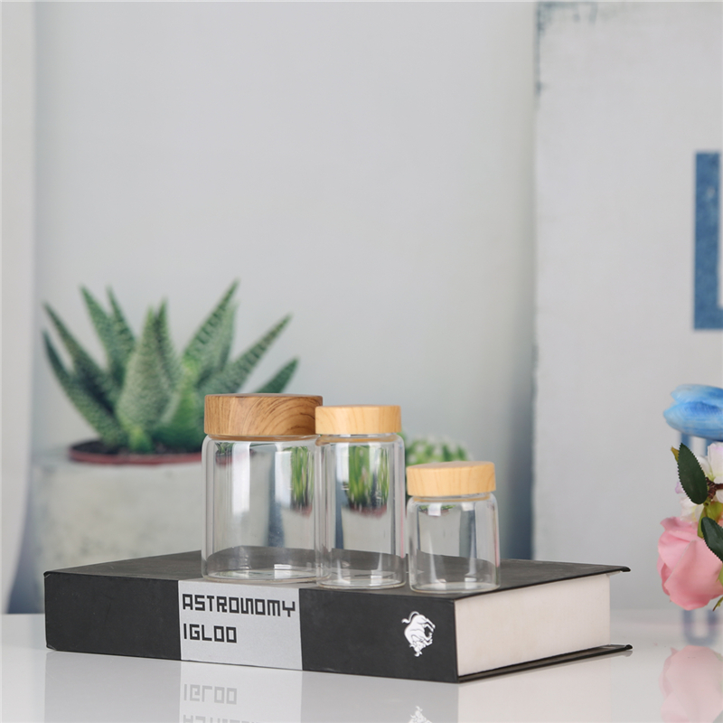 High Quality Wholesale Custom Cheap  Sealed Glass Storage Jar  Storage Jar With Lid