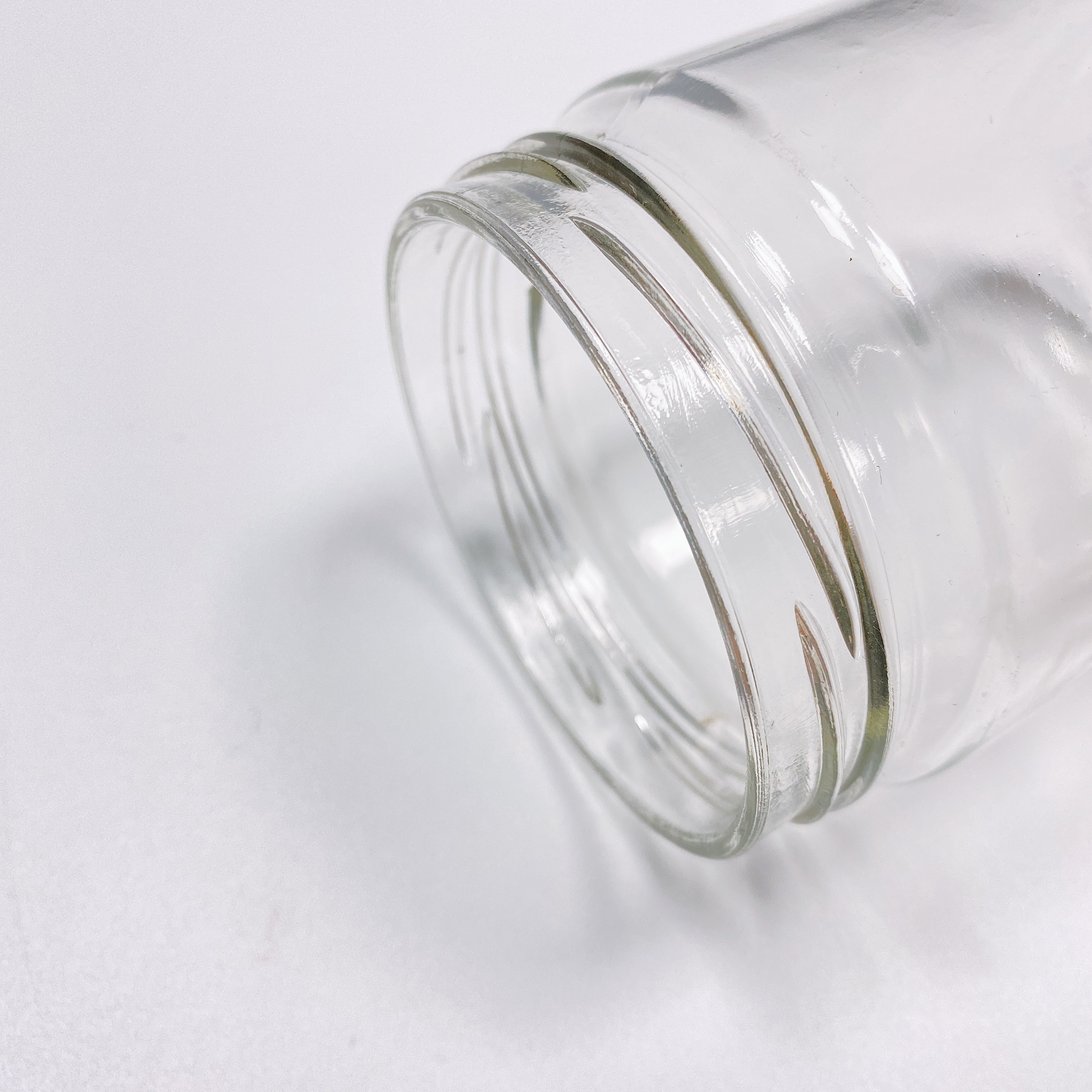 High Quality Wholesale Empty Round Clear Storage Food Glass Jar for Kitchen