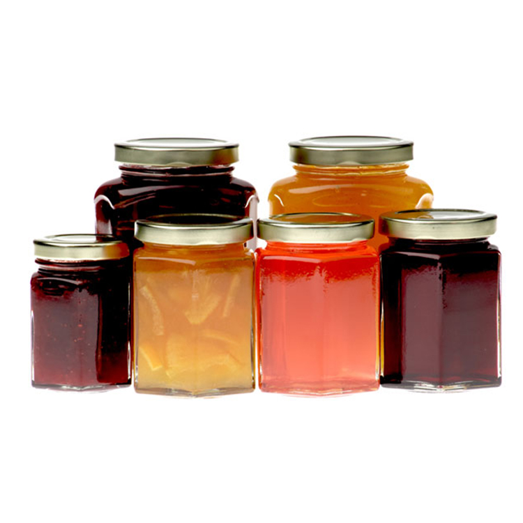 High Quality Wholesale Honey Spoon Jar, Hexagon Honey Jar