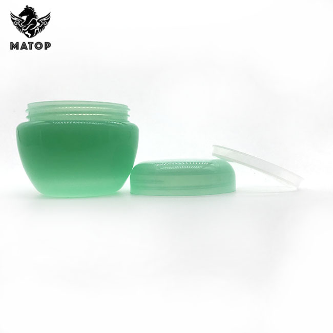High Quality Wholesale Plastic Green Cosmetic Jar