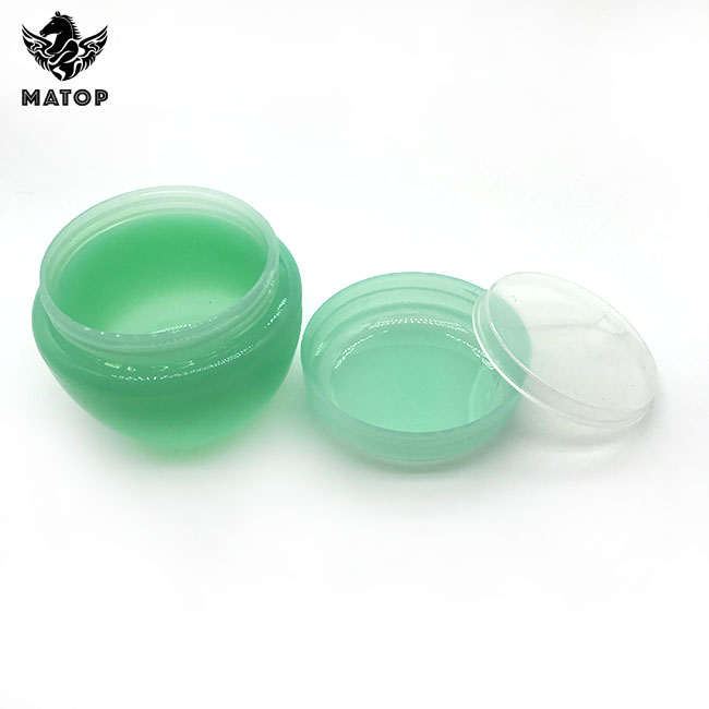 High Quality Wholesale Plastic Green Cosmetic Jar