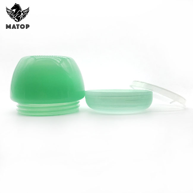 High Quality Wholesale Plastic Green Cosmetic Jar